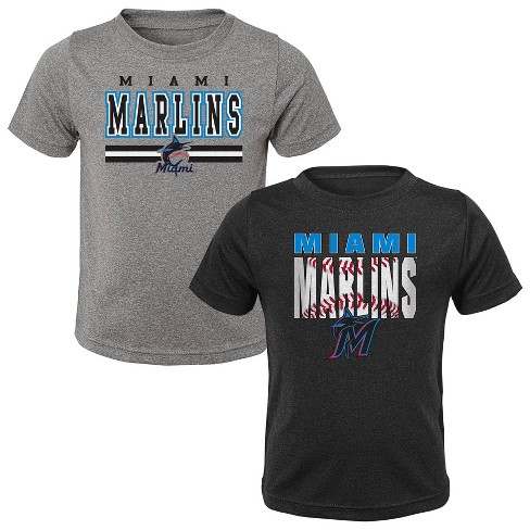 MLB Miami Marlins Toddler Boys' 2pk T-Shirt - 2T