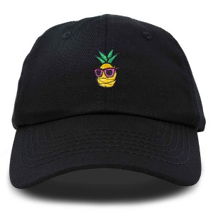 Dalix Pineapple Embroidered Cap Cotton Baseball Summer Cool Dad Hat Mens - 1 of 4