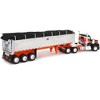 Kenworth W990 Day Cab and MAC Coal End Dump Trailer Black with Red Graphics 1/64 Diecast Model by DCP/First Gear - 4 of 4