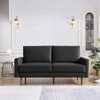 American Furniture Classics,69 Inch Wide Upholstered Two Cushion Sofa with Square Arms - 4 of 4