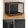Feandrea Dog Crate Furniture, 44.1" Side End Table, Modern Kennel for Dogs Indoor up to 80 lb, Heavy-Duty Dog Cage with Multi-Purpose Removable Tray - 3 of 4