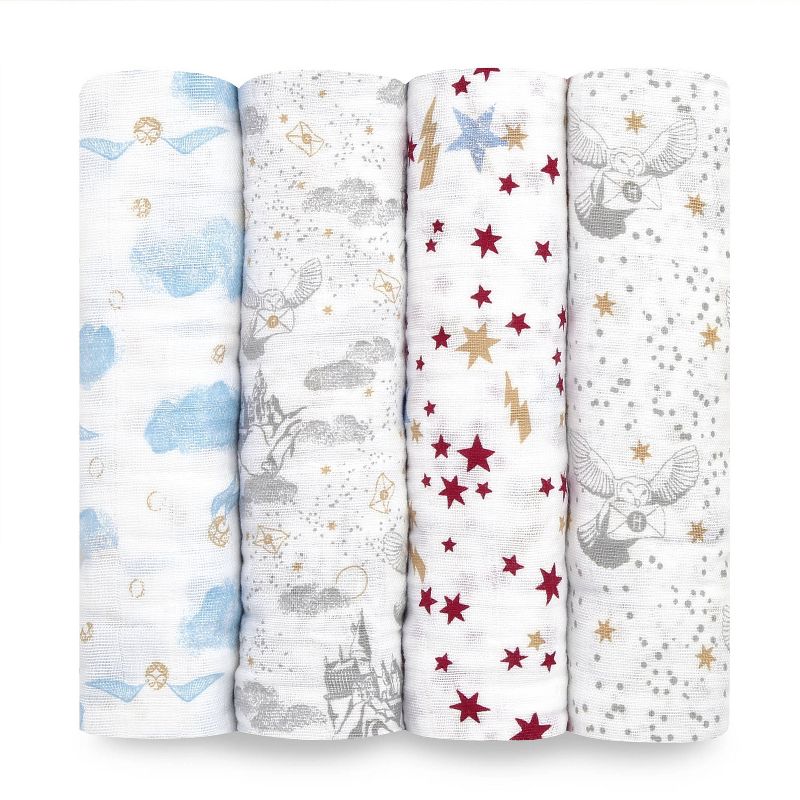 aden + anais muslin swaddle blankets - 4pk, 1 of 6