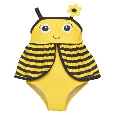 bumble bee swimsuit baby