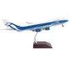 Boeing 747-400F Commercial Aircraft White with Blue Stripes "Gemini 200" Series 1/200 Diecast Model Airplane by GeminiJets - 2 of 3