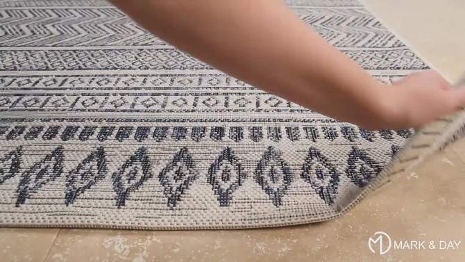 Mark & Day Antibes Woven Indoor and Outdoor Area Rugs, 2 of 9, play video