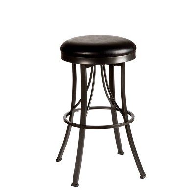 26" Ontario Backless Counter Height Barstool Black - Hillsdale Furniture