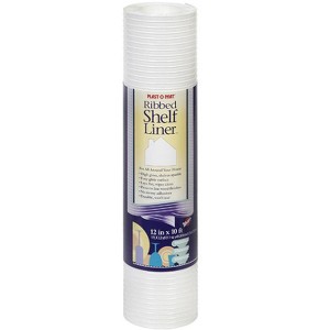 Warp's Plast-O-Mat 10 ft. L X 12 in. W White Non Adhesive Ribbed Shelf Liner - 1 of 1