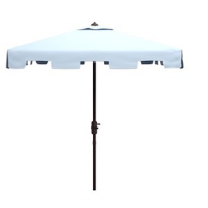 Zimmerman 7.5 Ft Square Market Umbrella W/ White Trim - PAT8400 - Safavieh - 1 of 3