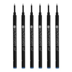 Monteverde Rollerball Pen Refill Medium Point Blue Ink 6 Pack (G233BU) - 1 of 1