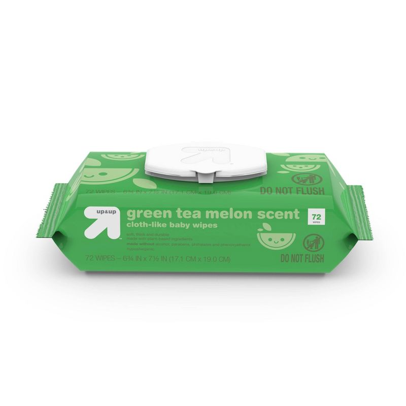 Green Tea Melon Scent Baby Wipes - up & up™, 1 of 10