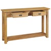 vidaXL Console Table Natural Wood Solid Teak Standard Console Table - 4 of 4