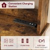 Farmhouse Bakers Rack with Power Outlets and Storage - 3 of 4