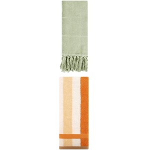 REGALWOVEN 2 Packs Cotton Absorbent Soft Decorative Bathroom Hand Towel for Kitchen - 1 of 4