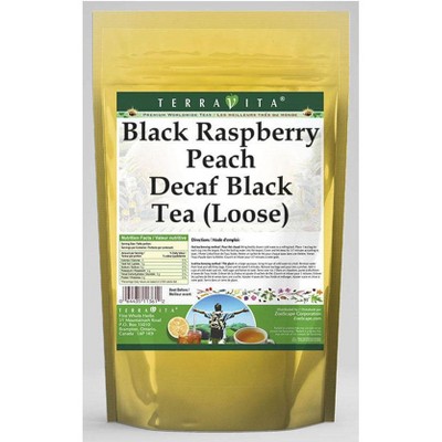 TerraVita Black Raspberry Peach Decaf Black Tea (Loose) (8 oz, ZIN: 538475, 3-Pack)