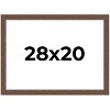 PosterPalooza | 28x20 Wide Barnwood Picture Frame, UV Acrylic, 6 Finishes - Grey, Brown, White, and Black - 2 of 4