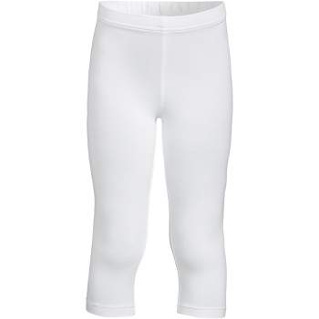 Buy online White Solid Leggings Capri from Capris & Leggings for