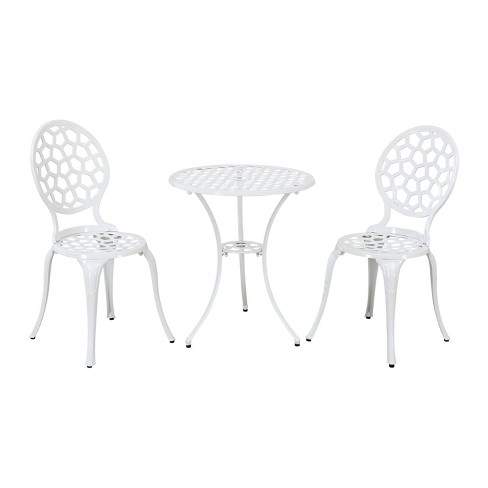 Johnson 3pc Aluminum Patio Bistro Set With Umbrella Hole Sunjoy Target