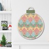 Snow Day Pattern VIIA Hanging Ornament Artboard - 2 of 2