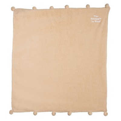 Totalee Gift The Snuggle Is Real Blanket Polyester Brown