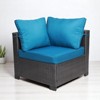 7-Piece Outdoor Garden Patio Furniture Set, PE Rattan Wicker Sofa,outdoor couch patio furniture;outdoor sofa - 3 of 4