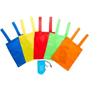 The Lakeside Collection Set of 5 Colorful Reuseable Shopping Bags - 1 of 2
