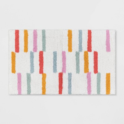 20x32 Asher Woven Textured Striped Bath Rug Natural - Ink+ivy : Target