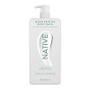 Native Moisturizing Body Wash for Women & Men - 24hr Hydration - Lily Milk & White Sage - Sulfate Free - Paraben Free - 18 fl oz - 2 of 4