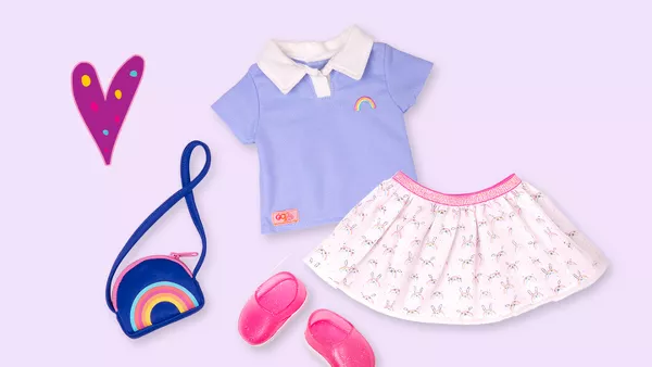  Our Generation by Battat- Perfect Score School Uniform Deluxe  Doll Outfit- Doll Clothes & Accessories for 18 Dolls- for Age 3 Years & Up  : Toys & Games