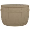 vidaXL 3-in-1 Patio Storage Box Light Brown Polypropylene - 2 of 4