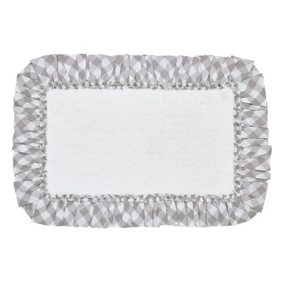 April & Olive Annie Buffalo Grey Check Bathmat 20x30 VHC Brands