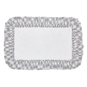 April & Olive Annie Buffalo Grey Check Bathmat 20x30 VHC Brands - 1 of 3