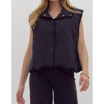Women's Jodi Scalloped Quilted Vest - entro