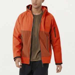 Anna-Kaci Active Men's Lightweight Zip-Up Windbreaker Jacket with High Collar and Zipper Pockets - 1 of 4