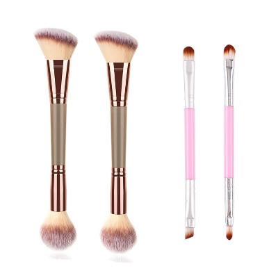 FENCY 4Pcs Dual-ended Makeup Brushes