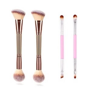 FENCY 4Pcs Dual-ended Makeup Brushes - 1 of 4