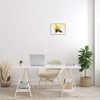 Stupell Industries Futuristic Yellow Cloud Abstraction Fluid Shape Distortion Black Framed Giclee Art - 2 of 4
