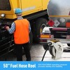 Garvee Fuel Hose Reel Retractable Diesel Hose Reel 3/4"x50" Auto Refueling Nozzle - 3 of 4