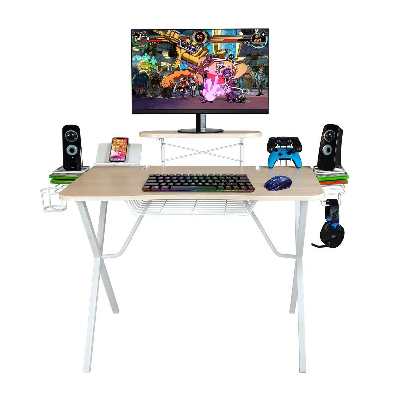 Gaming Desk Pro Curved Front White - Atlantic, 4 of 10