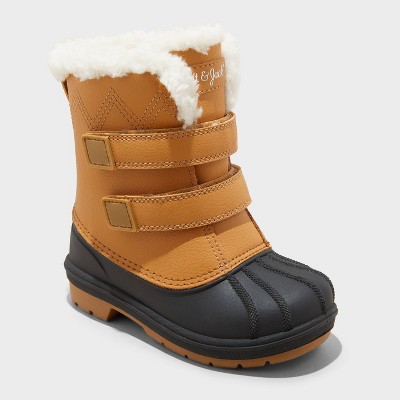 Cat & Jack Toddler Girls Arlo Zipper Shearling Style Boots - ARL0, Sizes 5T To 9T