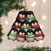 Old World Christmas Blown Glass Ornament for Christmas Tree, Penguin Family Of 9 (with OWC Gift Box) - 2 of 4