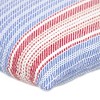 Parkland Collection,Transitional Striped Square Pillow - 3 of 4