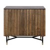 Treasure Trove Accents 2 Door Bar Cabinet Stonington Brown/Black: Marble Top, Mango Wood Frame, Stemware Rack - 2 of 4
