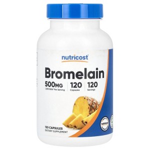 Nutricost Bromelain, 500 mg, 120 Capsules - 1 of 2