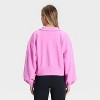 Women's Henley French Terry Sweatshirt - JoyLab™ - 2 of 3