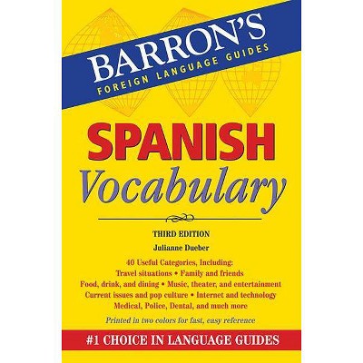 Spanish Vocabulary - (Barron's Vocabulary) 3rd Edition by  Julianne Dueber (Paperback)