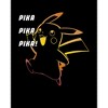Seven Times Six Pokemon Hoodie Men's Pika Pika Pika Pikachu Long Sleeve Graphic Sweatshirt Black - 2 of 4