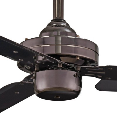 54" Gun Metal Industrial Ceiling Fan with Remote and Lighting