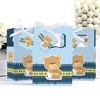 Big Dot of Happiness Boy Baby Teddy Bear - Baby Shower or Birthday Party Favor Boxes - Set of 12 - 3 of 4