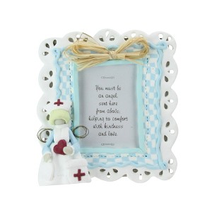 Roman Set of 6 Nurse Heavenly Angel 2"x3" Photo Picture Frames #46914 - 1 of 2