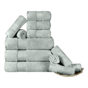 Luxury Cotton Heavyweight Solid Plush Towel Set by Blue Nile Mills - 1 of 4